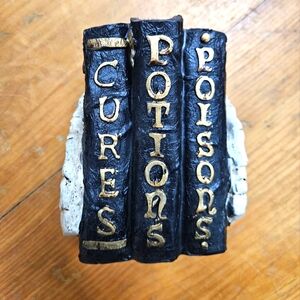 Skull And Books Decor